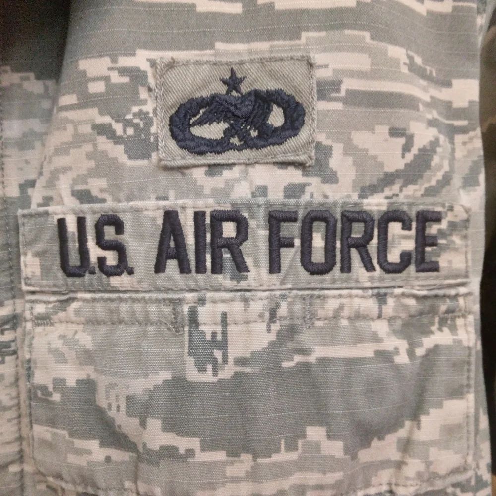 Airforce fatigues/ABU set- pants 34-36"x32" jacket L - Picture 4 of 9